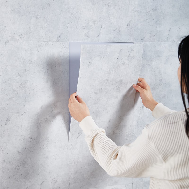 Papel pintado azulejos de imitación pegatinas de pared pegatinas de pared decoración de baño impermeable y a prueba de humedad cocina autoadhesiva a prueba de aceite pegatinas de alquiler