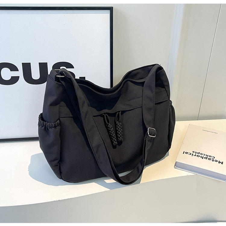 Schoudertas voor dames, grote canvas tote tas voor onderweg_voghion.com