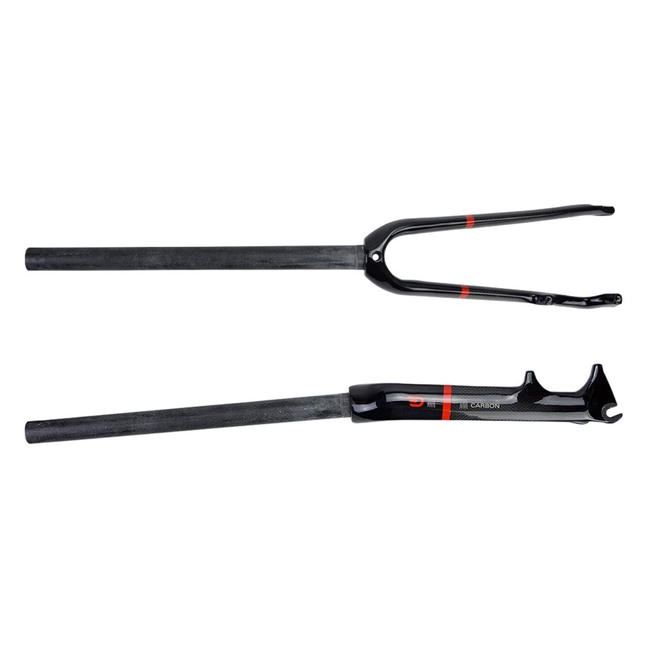 DODICI bicicleta plegable de fibra de carbono tenedor delantero pequeño carretera de freno de disco tenedor delantero 14/16/18/20 pulgadas 406 451