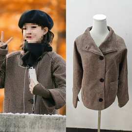 长期现货2025秋冬许我耀眼赵露思明星同款韩版毛呢外套女显瘦大衣