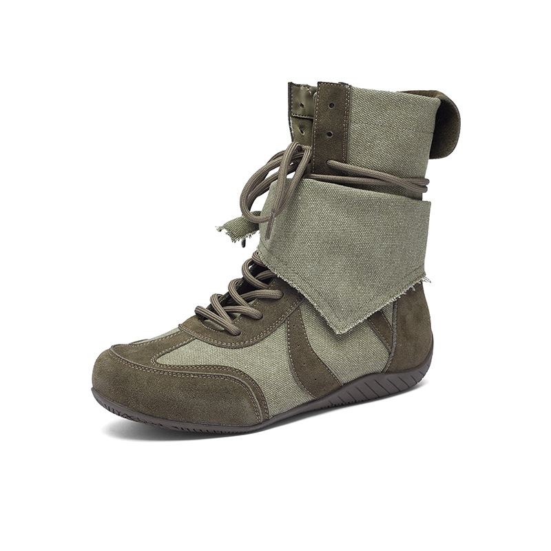 Botas de boxeo para mujeres 2026 nuevo otoño superfuego botas Martin retro botas cortas botas de moda de alto perfil