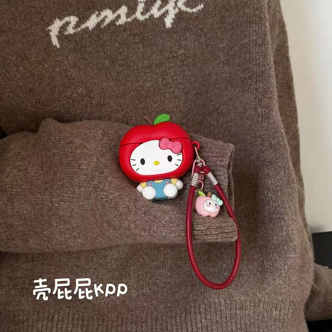 Estereoscópico lindo silicona modelado Apple KTA-Pepods 1 / 2 generación Apple inalámbrico Bluetooth auriculares cubierta 3 / 4