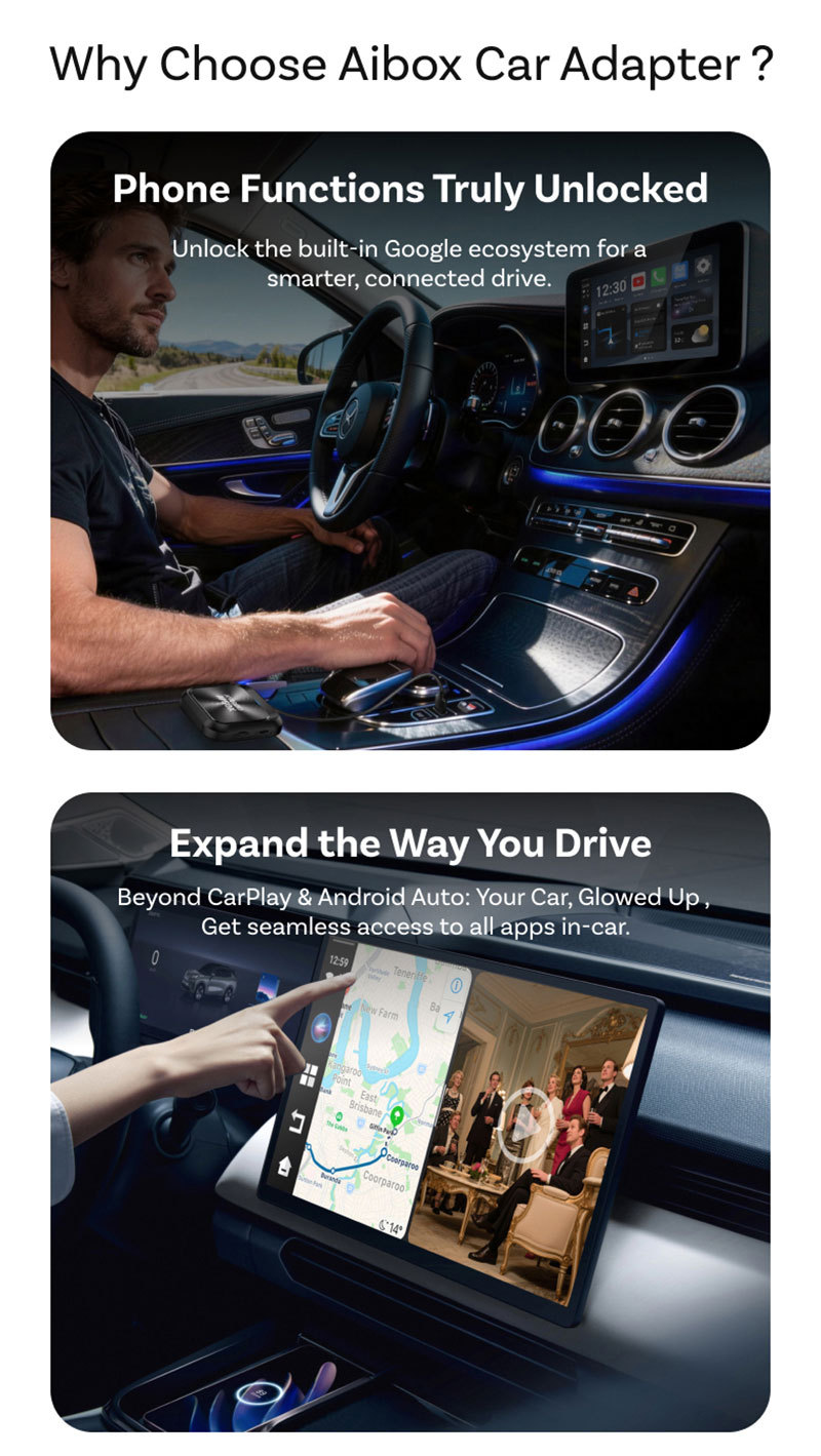 Cross-Border Wireless Carplay Box Wired to Module Car Adapter Car-Machine Adaptation Interconnection Android Mini