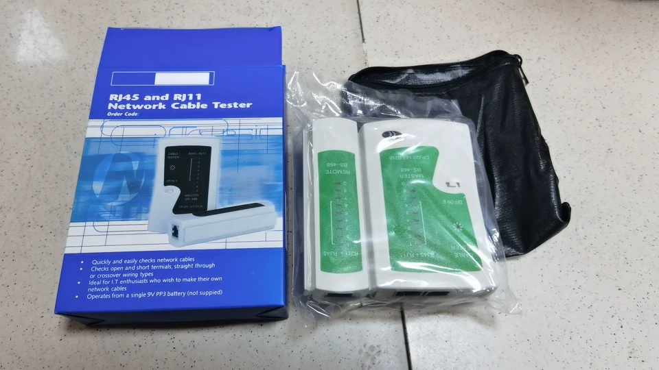 468 безкожаный чехол для тестирования сети Многоцелевое оборудование для измерения линии RJ45 RJ11 Тестер сетевого кабеля Телефон для тестирования линии