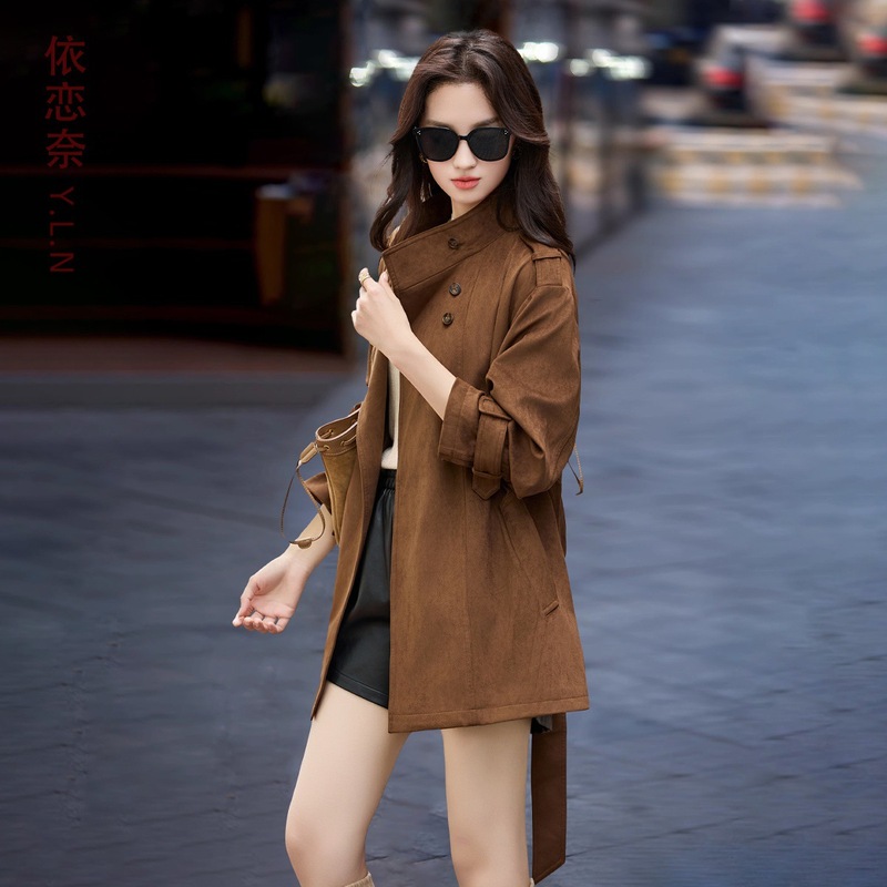 立领风衣外套女显瘦春秋季2025新款小个子时尚洋气减龄显瘦上衣|undefined