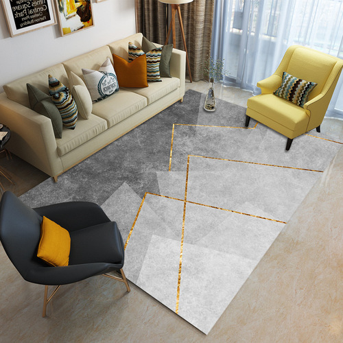 Washable living room sofa coffee table floor mat bedroom geometric pattern home simple modern Nordic style carpet