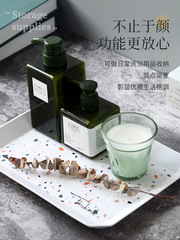 5YA1批發密胺ins風托盤長方形家用放茶水杯子塑料茶盤商用香薰置