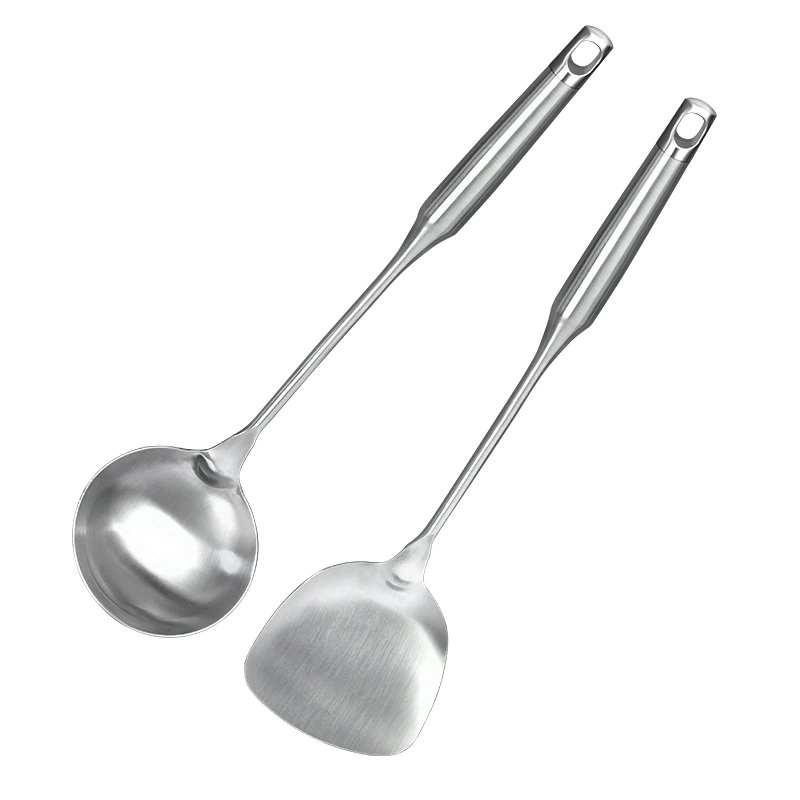 Stainless steel spatula kitchen cooking shovel stir -fried shovel long handle thickened spoon boiled spoon spoon spoon house