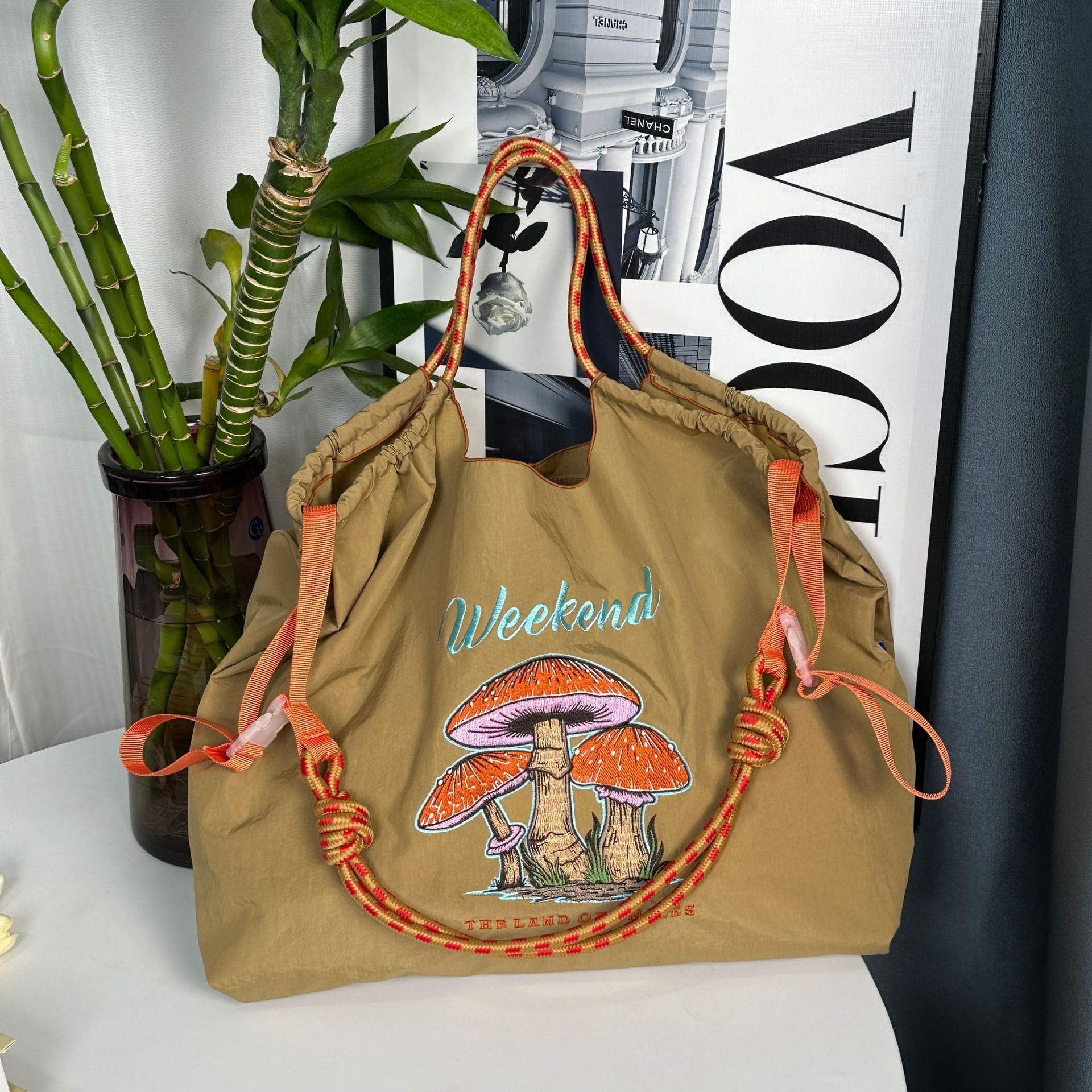 카키색 버섯(어깨끈 제외)