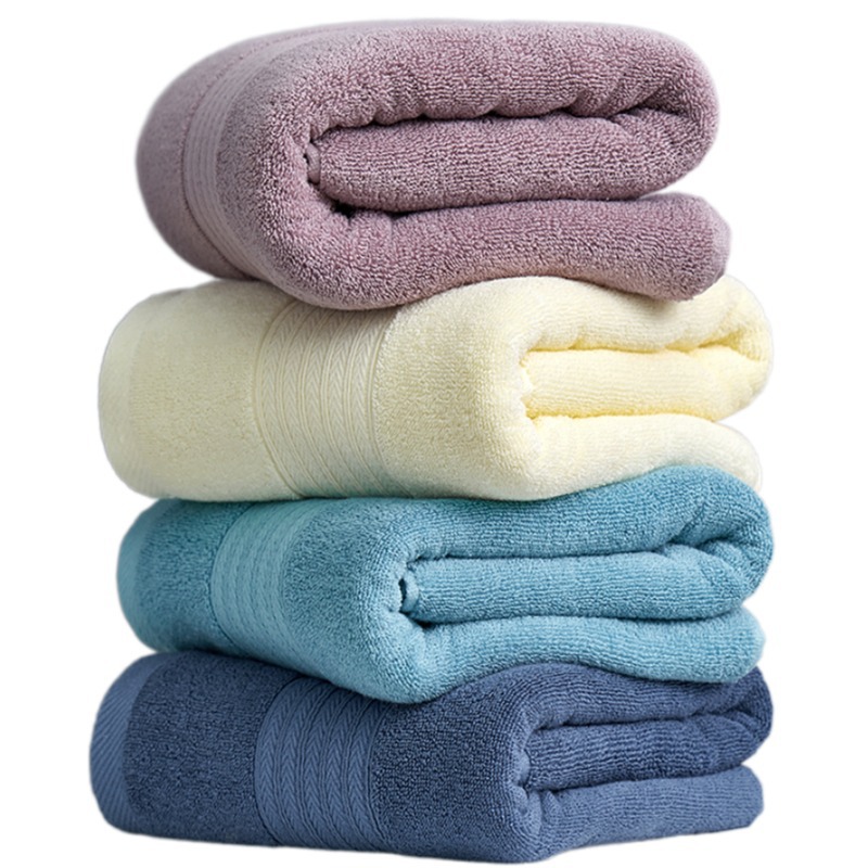 Toalla de baño hombres y mujeres al por mayor 70*140 algodón absorbente baño adulto algodón Hotel Toalla de baño Comercio exterior entrega logo