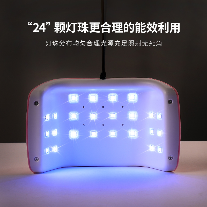 Mini portátil LED máquina de fototerapia de uñas no negro mano de secado rápido tienda herramienta especial lámpara de hornear 36W de alta potencia sin dolor