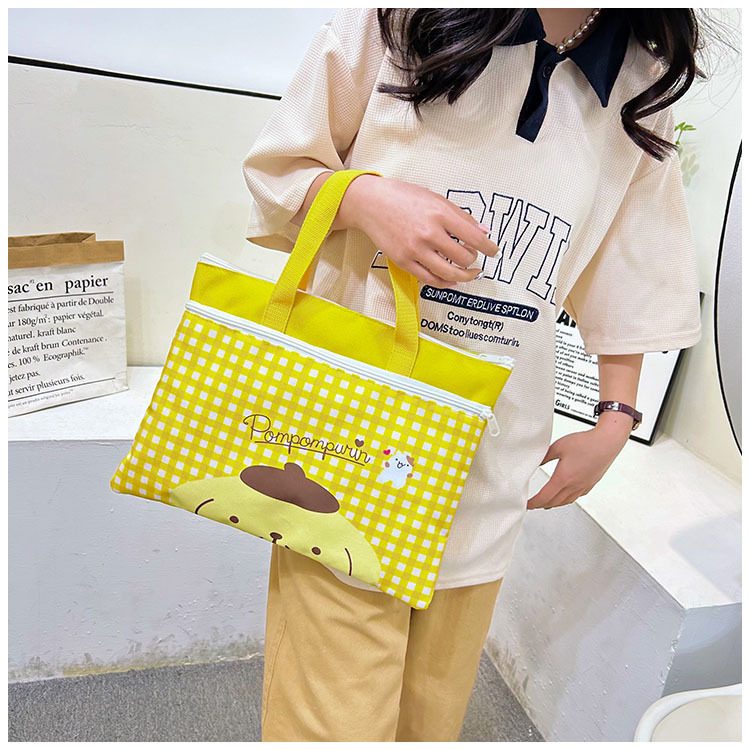 The new Spring 2024 Stardelo minimalist cartoon large-capacity student handbag, study materials and tutorial bag undefined