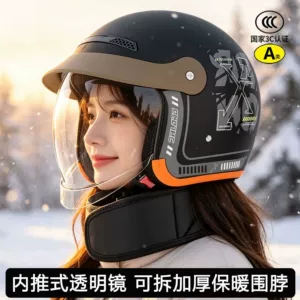 3C certified motorcycle helmet, suitable for both men and women, waterproof, anti-fog, and all-season use; 2026 new lightweight and safe helmet