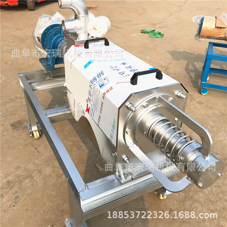 直供畜牧粪便干湿分离机 斜筛式固液脱水机 粪水处理挤干机价格