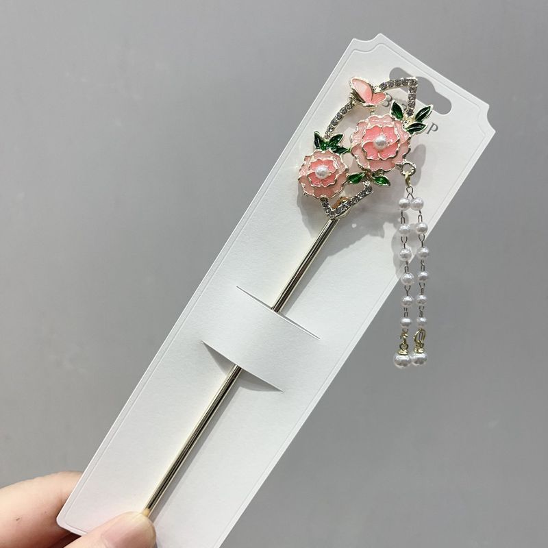 发簪现代简约新中式簪子古风步摇发钗汉服旗袍头饰渐流苏发簪|undefined