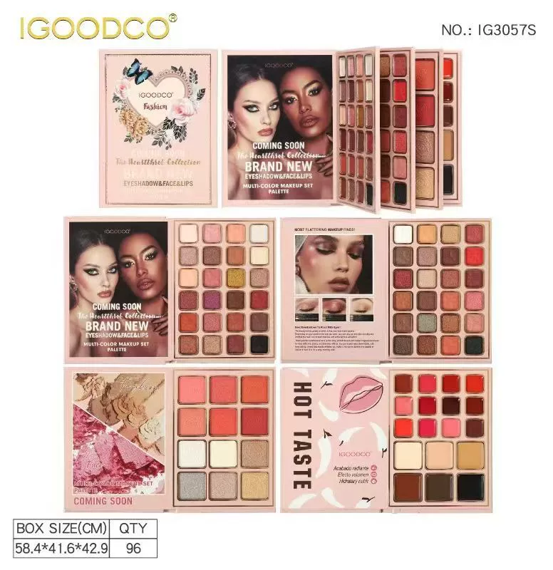 Matte Eyeshadow Palette, 78 Colors, Multi-use Face & Lip Compact
