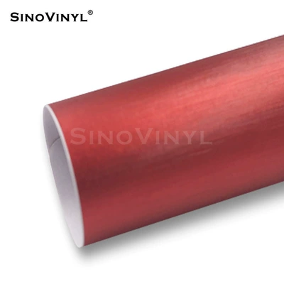 film car color change film brushed: Automotive Film - 15218-m-brushed-ice-film-red