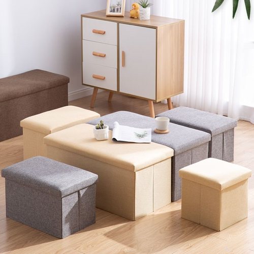 玩具收纳凳储物凳子可坐小沙发凳子家用多功能换鞋凳折叠收纳箱子