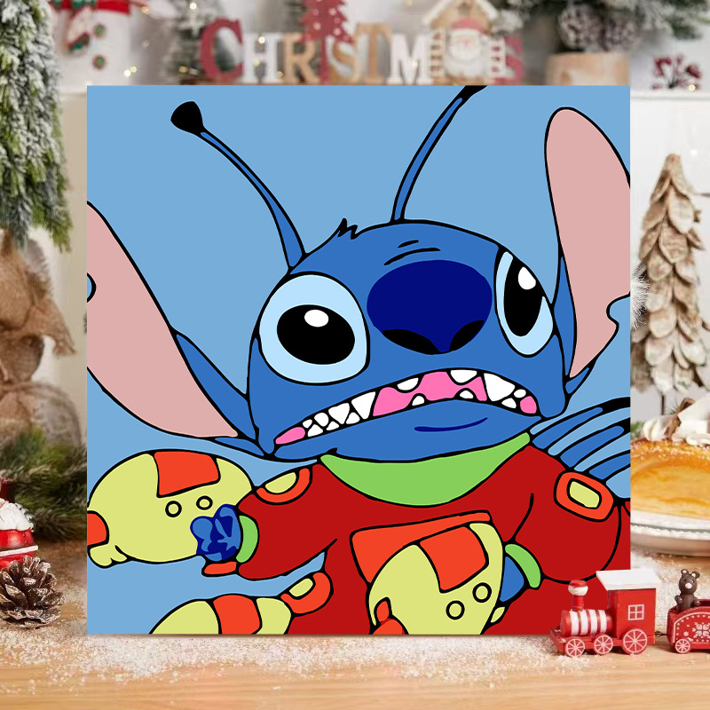 Disney DIY serie de animación de pintura al óleo digital Pokémon niños simple relleno de pintura al óleo fábrica al por mayor