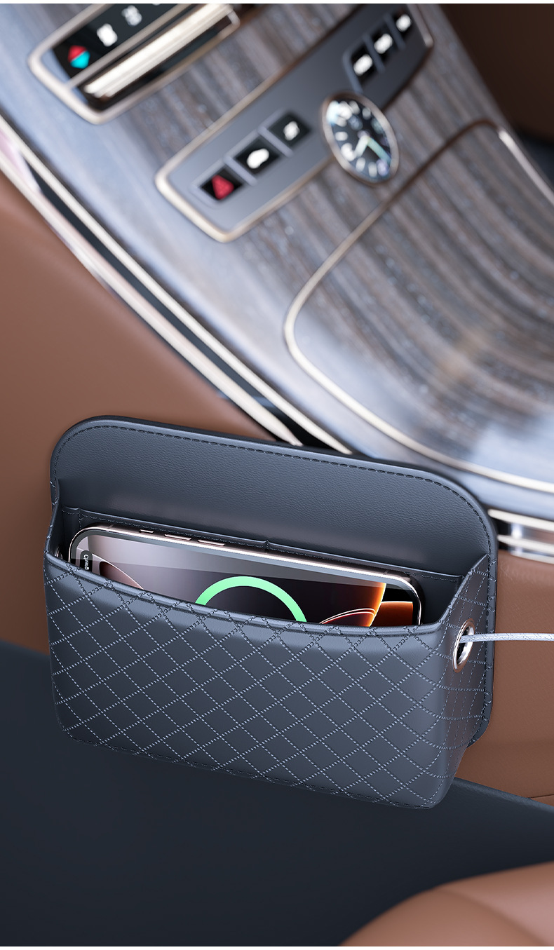 Car-Mounted Multifunctional Storage Box, Adhesive-Type Door Armrest Storage Bag, Mobile Phone and Miscellaneous Items Box, Car Interior Accessories
