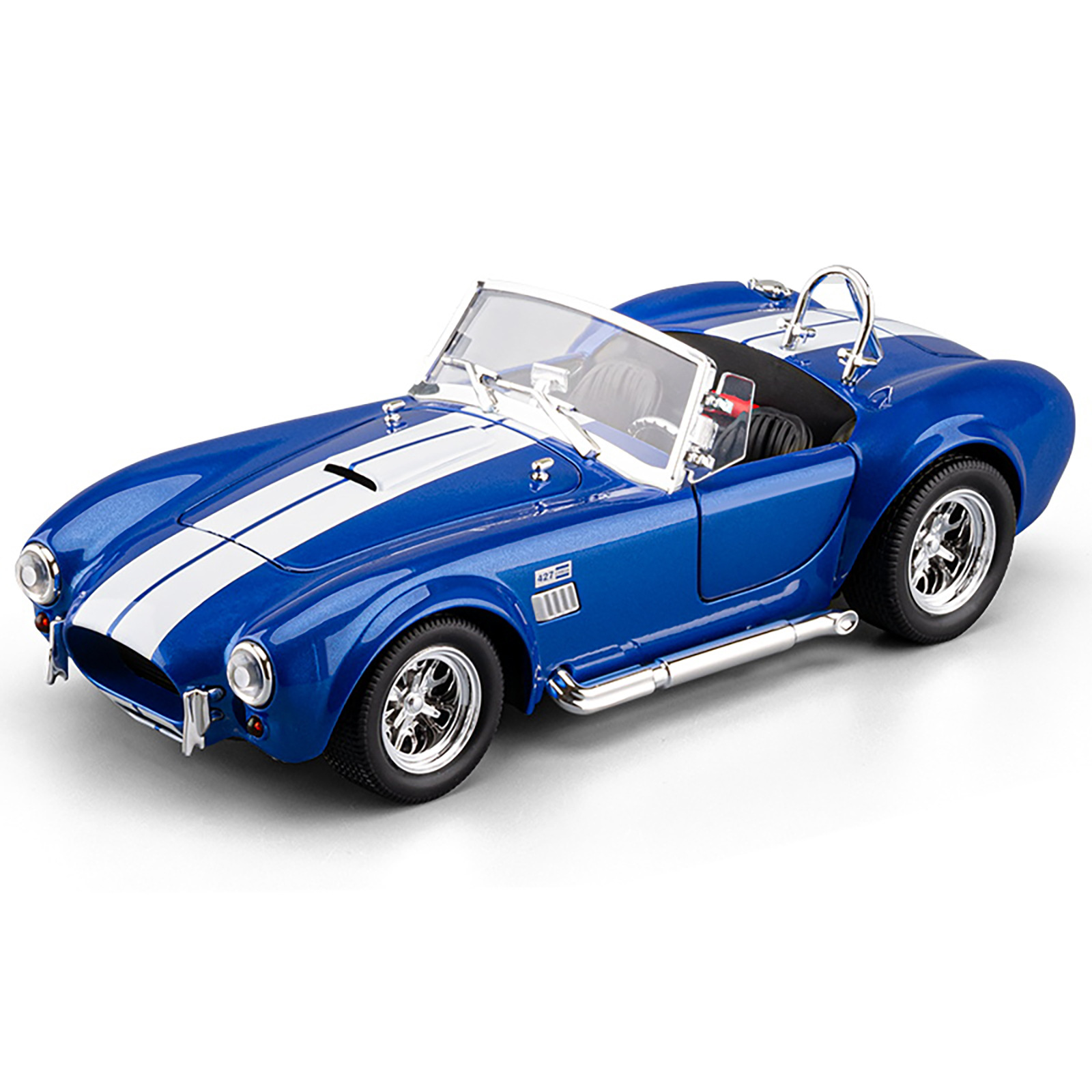 1: 24 Cobra modelo de aleación de automóvil clásico Echo sonido y luz modelo de automóvil joyería colección de joyería vintage tienda al por mayor