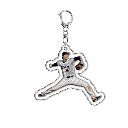 Shohei Ohtani, baseball player, pitcher, acrylic keychain, pendant, character peripherals, cross-border