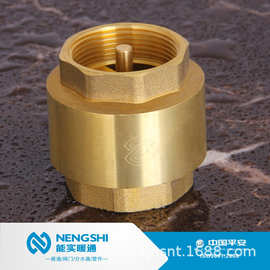 厂家直供 黄铜立式止回阀 铜芯塑料芯带网铜芯 升降式止回阀