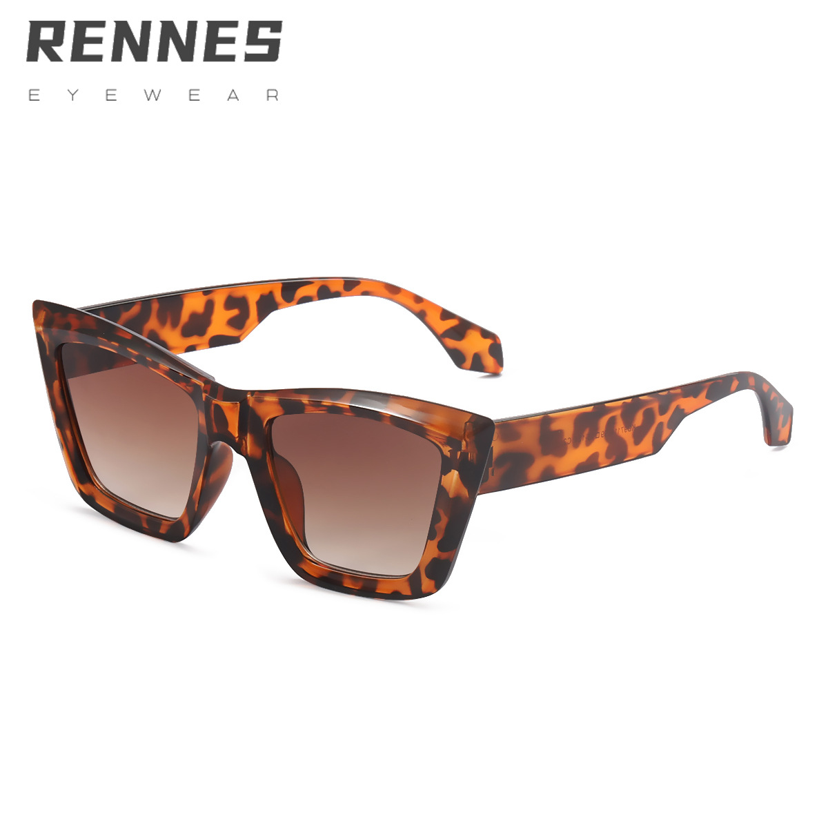 2022 nuevas gafas de sol para hombres y mujeres gafas de sol cuadradas de moda gafas de sol a prueba de rayos UV gafas de color caramelo 97114