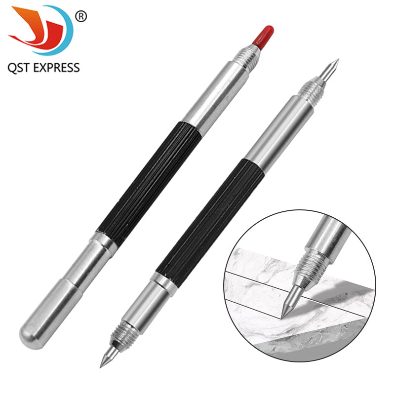 瓷砖玻璃木板铁皮雕刻笔 双头玻璃陶瓷划线笔 金属合金瓷砖记号笔