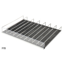 自重力滚动层架滑轮货架滚珠式陈列架冷柜滑轨超市饮料柜滑动层板