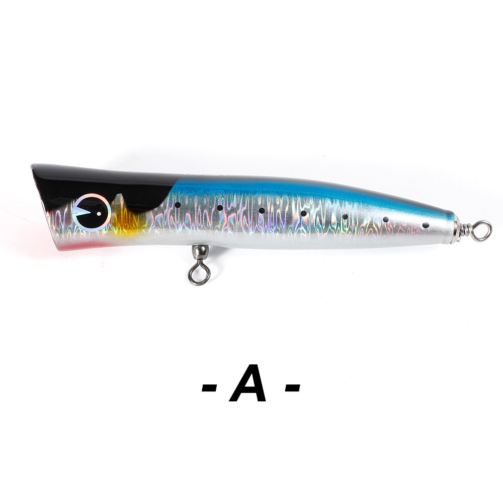 Noeby/noeby 18cm/80g cebo mar pesca madera ola escalada cebo luya cebo popperlure arma de oro GT cebo