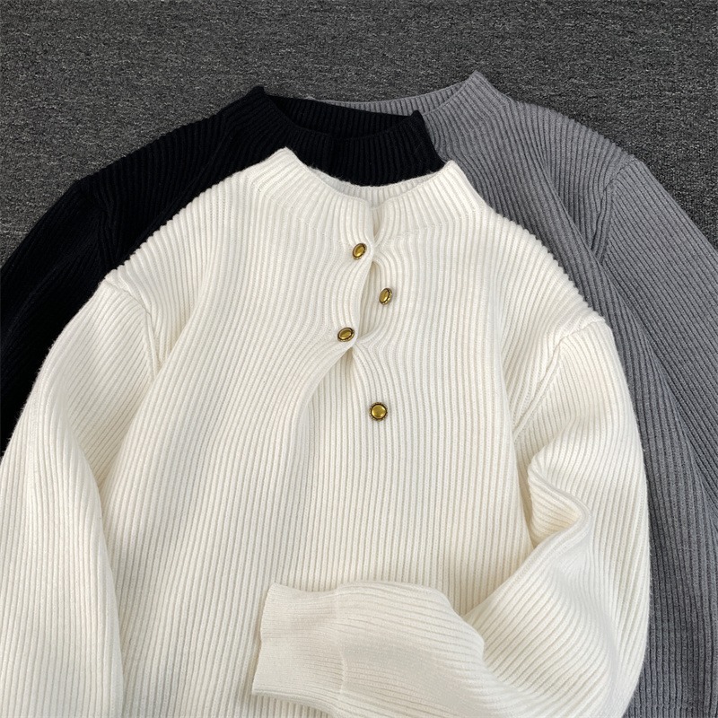 Knitted demi-season fashionable sweater