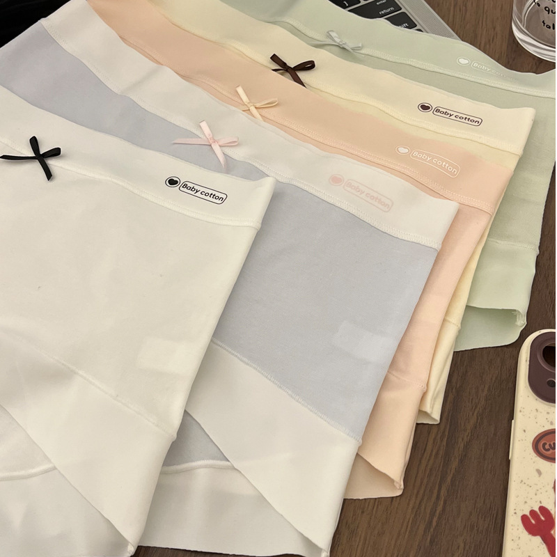 10-Pack Seamless Boxer Briefs for Girls, Women's Crotch Lengthened Spring/Summer Briefs, Breathable Butt-Lifting Style for Young Girls