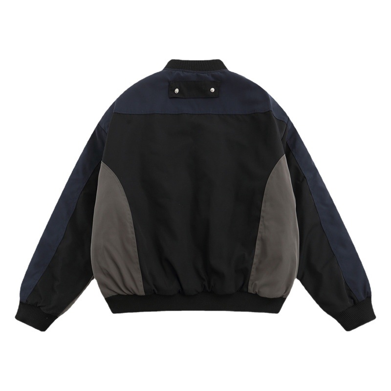 Chaqueta de piloto bordada estilo americano para hombres y mujeres estilo de béisbol uniforme suelto abrigo de algodón acolchado engrosado abrigo de moda entrega de una sola pieza