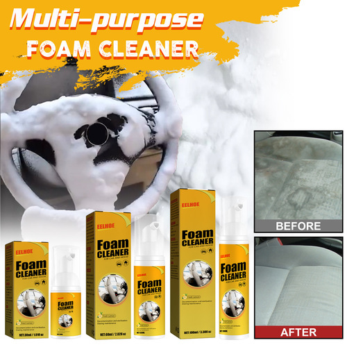 EELHOE Multifunctional Foam Cleaner Car Interior Cleaning Ceiling Seat Leather Decontamination Cleaner
