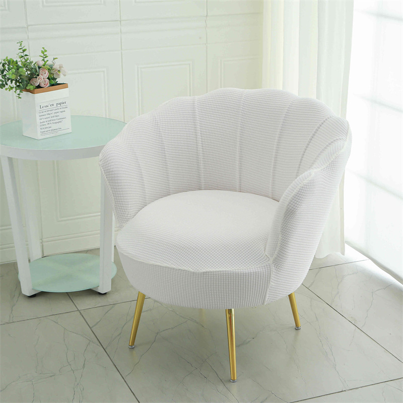 Cubierta de silla de pétalo nuevo jacquard elástico Four Seasons Universal maquillaje silla palillos cubierta arco anti-gato cero