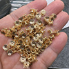 Golden double-sided accessory handmade, wholesale, 18 carat