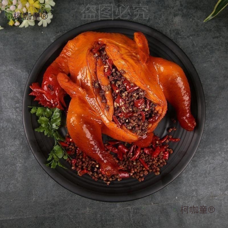 仿真食物模型烤鸡烤鸭样品展示假菜食品模具博物馆烧腊摆件麦太保
