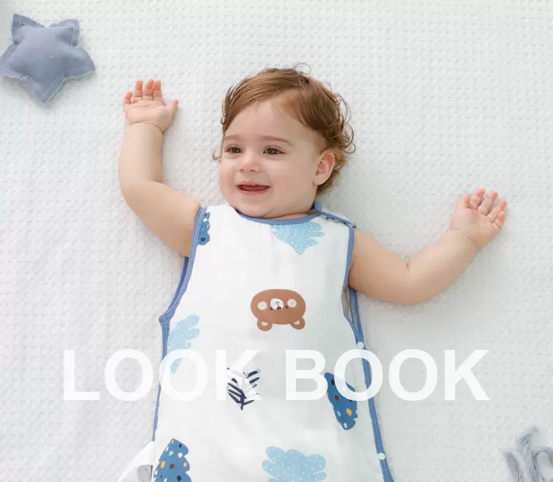 夏季薄款纱布睡袋宝宝防踢无袖背心防踢被宝宝空调房防踢神器