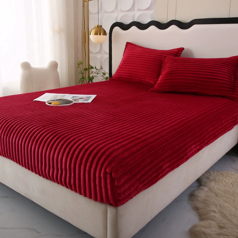 2024 новый сплошной цвет покрывала, чтобы вытащить волшебную бархатную кровать, чтобы утолщить молоко бархатное покрывало для трансграничной внешней торговли