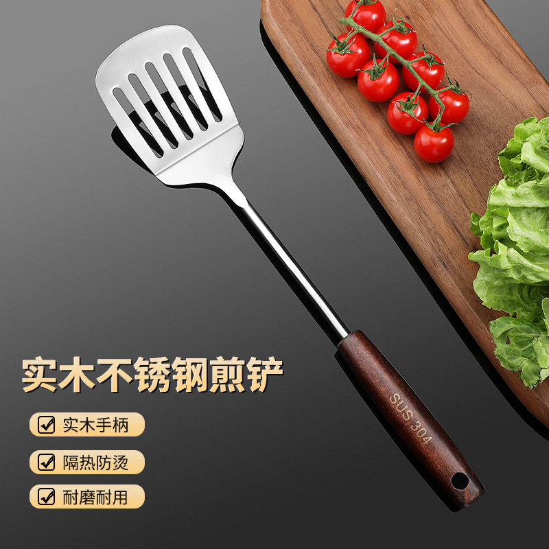 Cuchara de regalo de acero inoxidable 304 cuchara doméstica cuchara de cocina pala pala de cocina de silicona