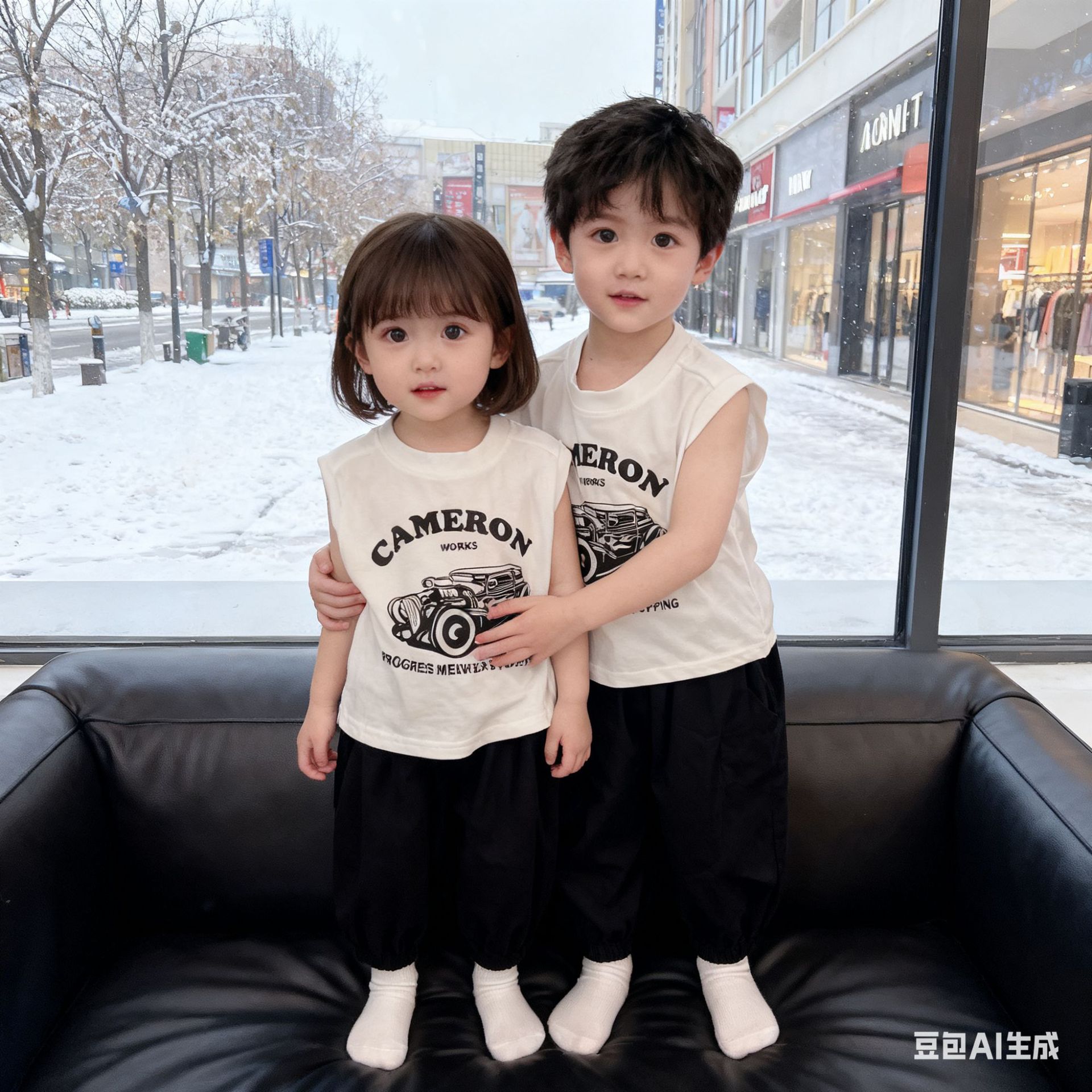Boys' 2026 Summer New Style Children's Short-Sleeve Trendy Sleeveless T-Shirt Casual Round-Neck T-Shirt for Young Children Trendy Brand