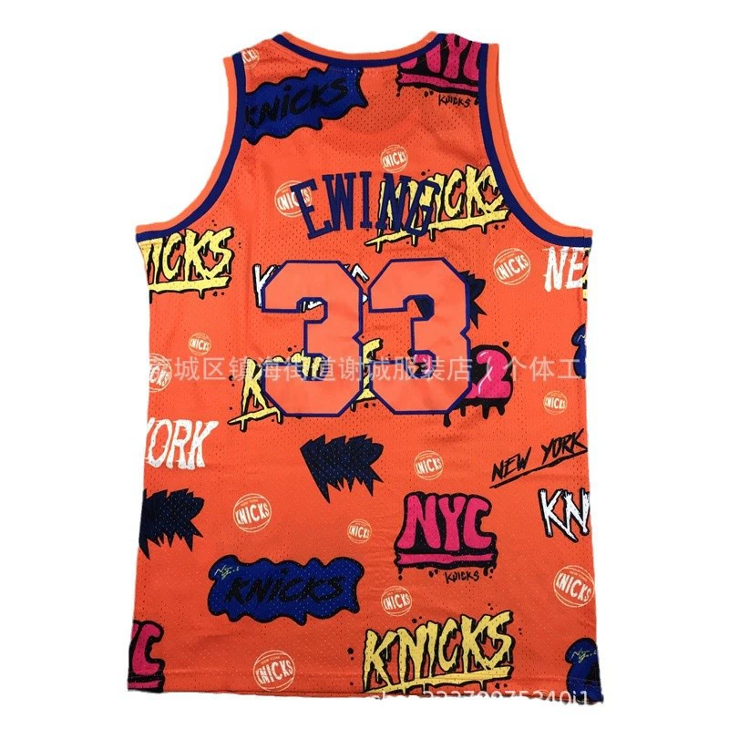 Вышитая баскетбольная форма Knicks №0 Divincenzo, вышитая баскетбольная майка для мужчин