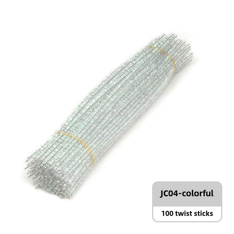 Encrypted twist rods (MaoGun) DIY craft pipe cleaners, ultra‑dense, multi‑color sets (about 100 pcs)