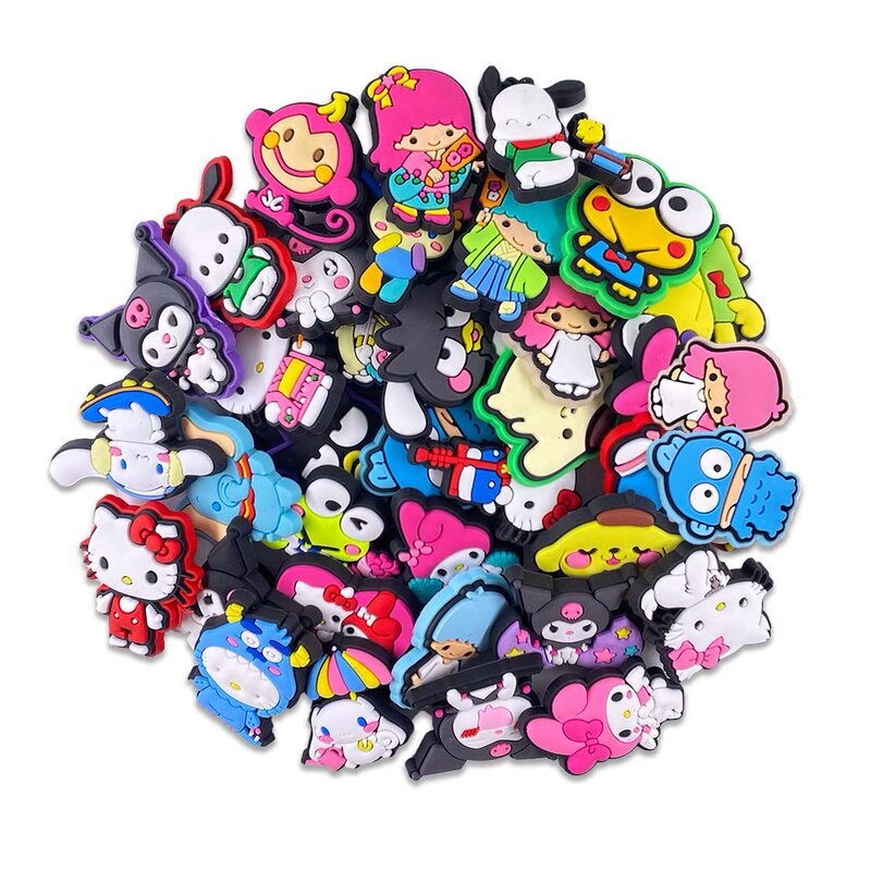 Hello Kitty31 cartoon food hole shoes shoe flower shoe buckle PVC shoe flower shoe buckle jewelry shoe flower accessories