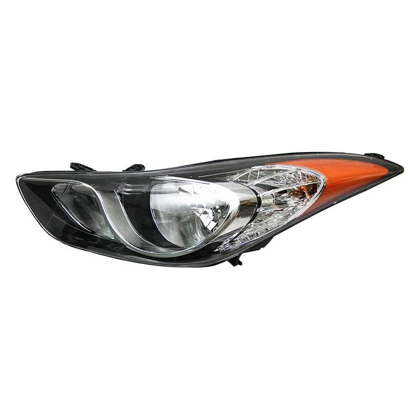 Faros Delanteros para Modelos Hyundai Elantra 11-13, Versión Estadounidense, Halógenos Originales Semi-ensamblados, Versión Galvanizada.