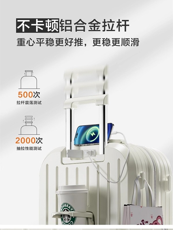 行李箱女2025新款20寸登机箱小型轻便密码箱耐用旅行箱子母箱套装|undefined