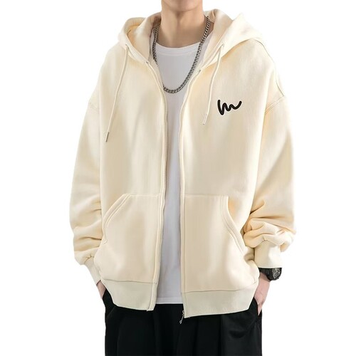 Cardigan and hoodie boys 'autumn and winter fashion brand loose casual hooded top all-matching trend couples' dress large size coat