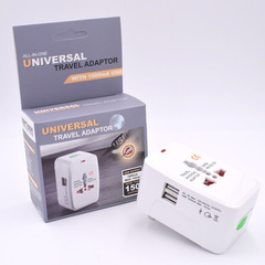 Global universal conversion plug Global dual USB conversion socket Universal travel multi-function conversion plug