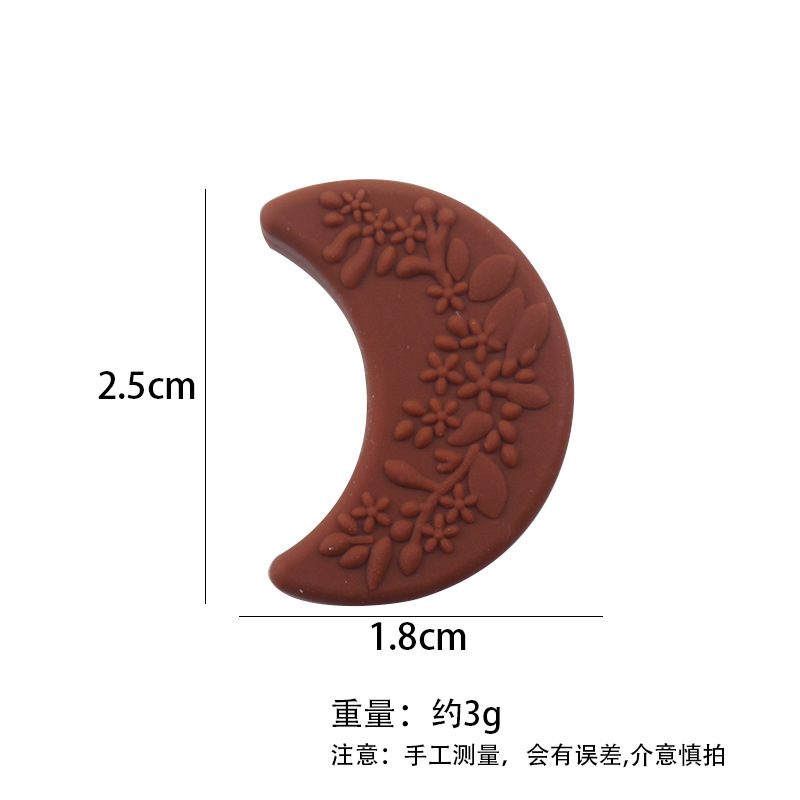 Amazon nuevo bebé de dibujos animados luna impresión molar dientes dientes dientes joyas joyas creativo accesorios de cadena de chupete de bricolaje